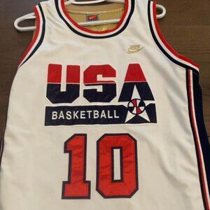 Clyde Drexler USA Basketball Dream Team White Jersey